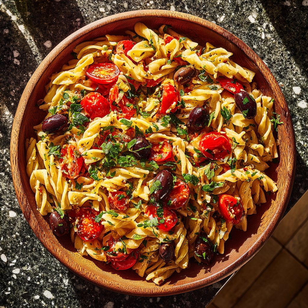 Mediterraner Nudelsalat Schnell
