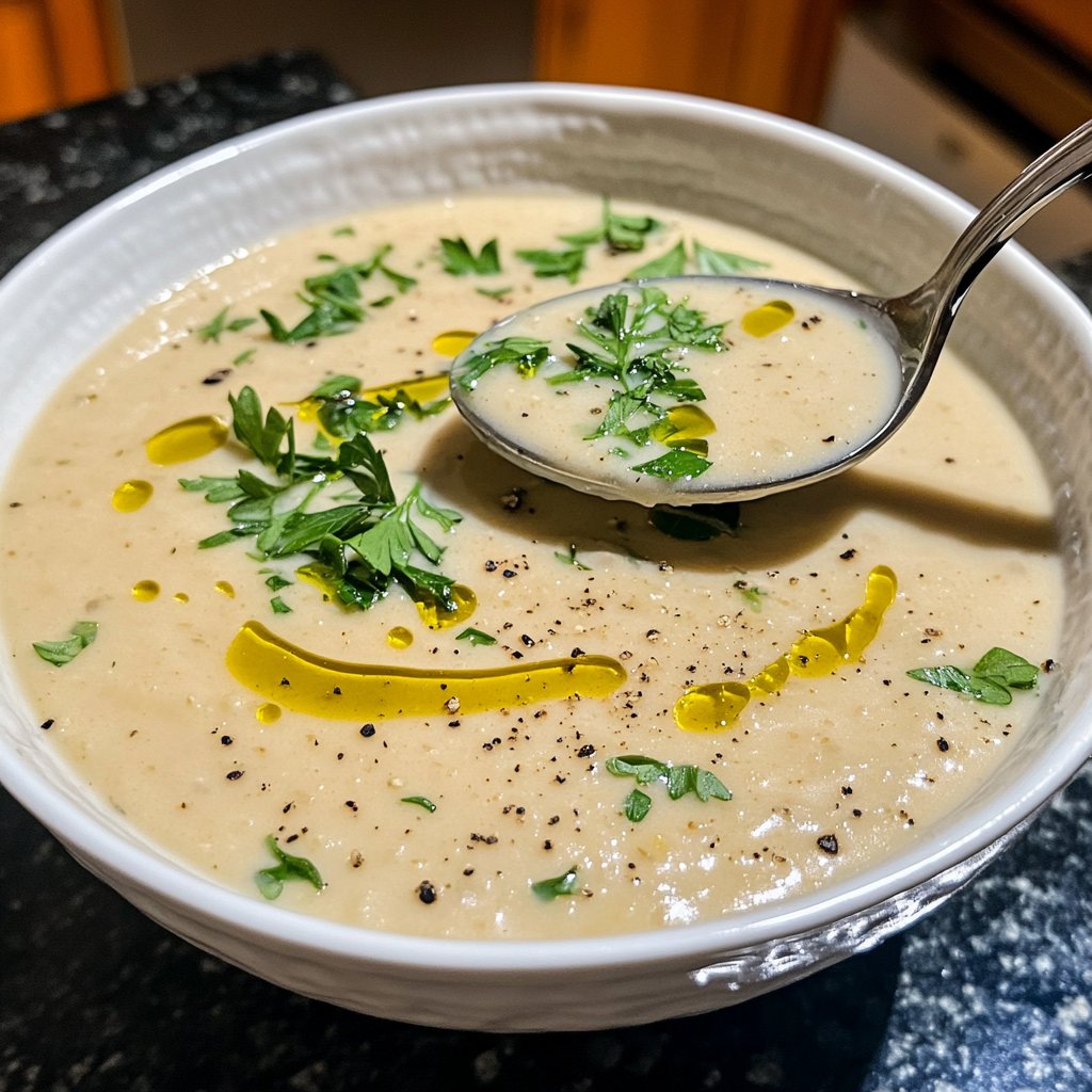 Gesunde Blumenkohlsuppe für die Familie