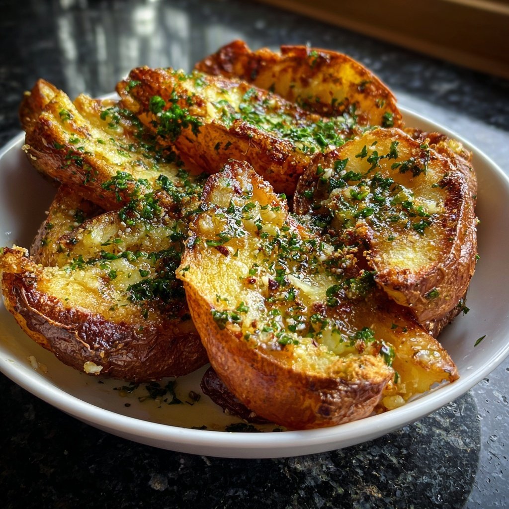 Ofenkartoffeln mit Knoblauch