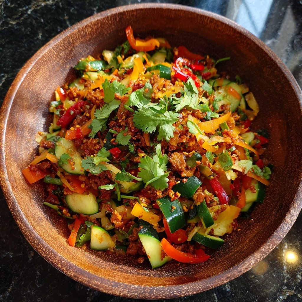 Asiatische Gemüsepfanne mit Chili