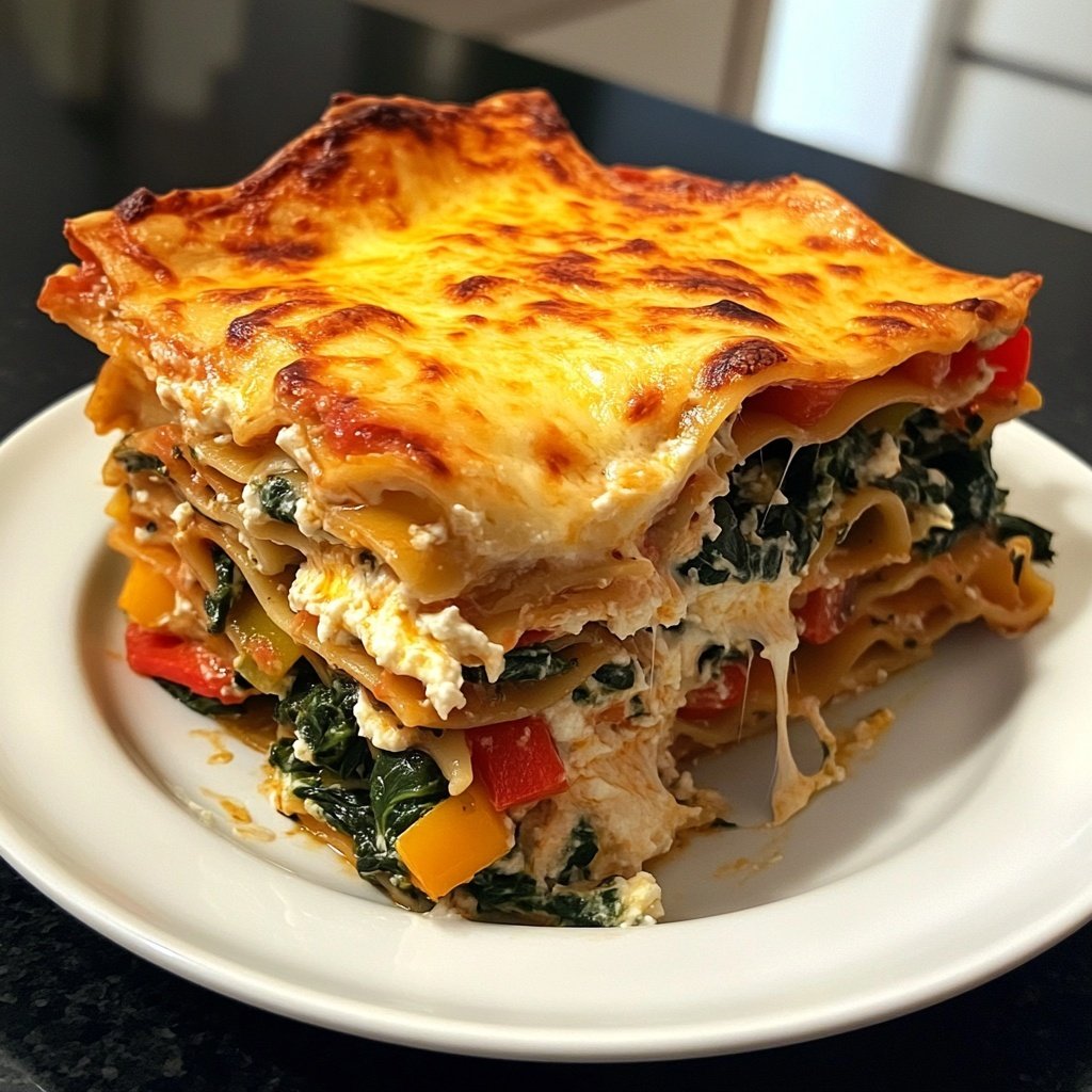 Vegetarische Lasagne mit Gemüse