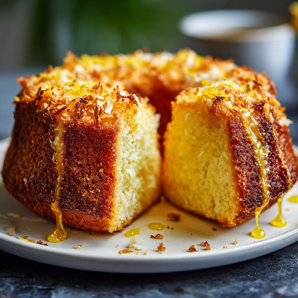 Zitronenkuchen mit Kokosmehl