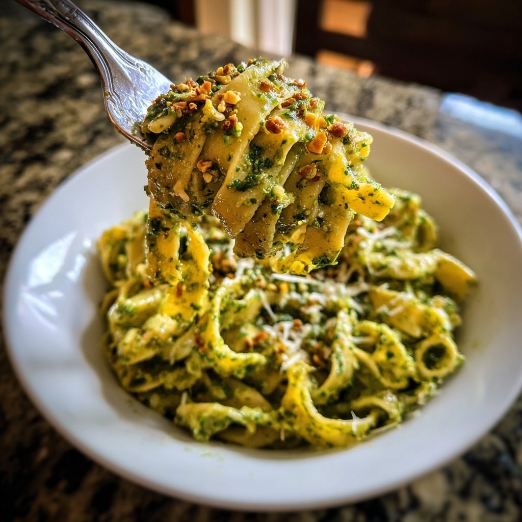 Pasta mit Pistazienpesto