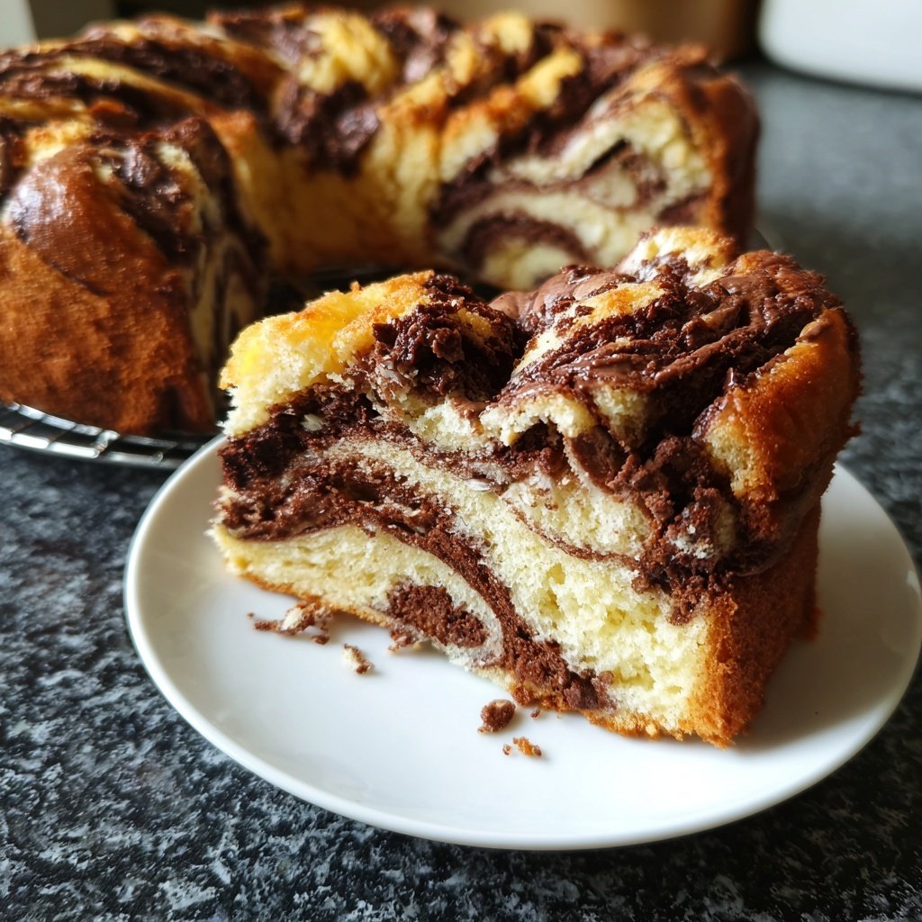 Blechkuchen mit Schoko-Swirl